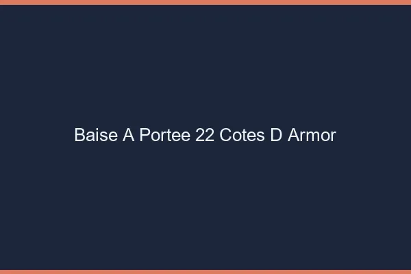 Baise à Portée Cotes D Armor