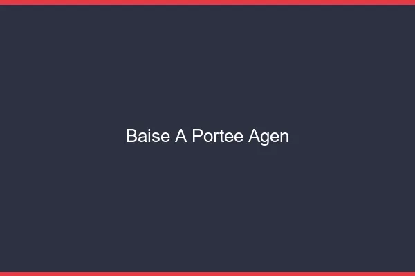 Baise à Portée Agen