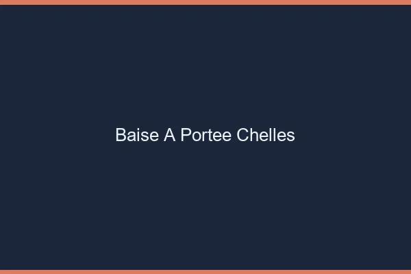 Baise à Portée Chelles