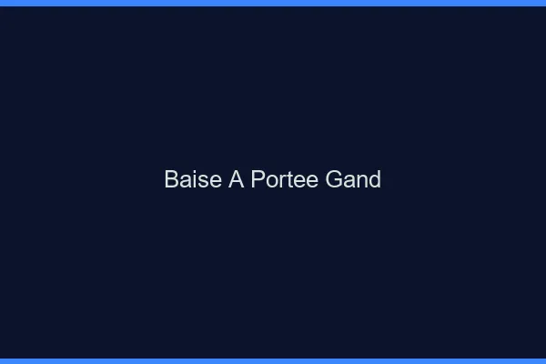Baise à Portée Gand