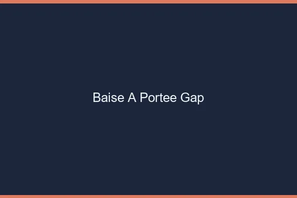 Baise à Portée Gap