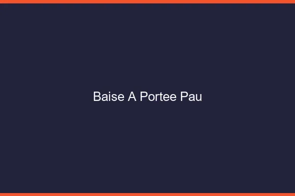Baise à Portée Pau