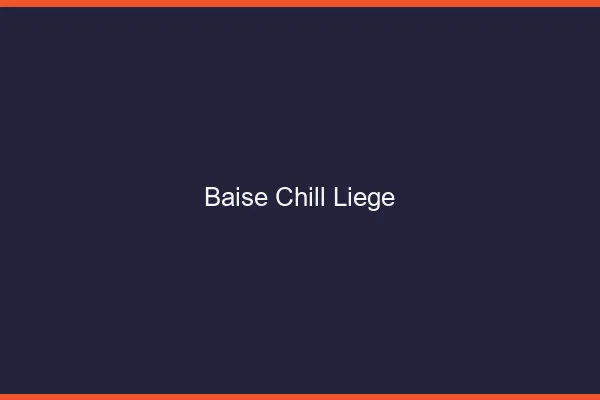 Baise Chill Liège