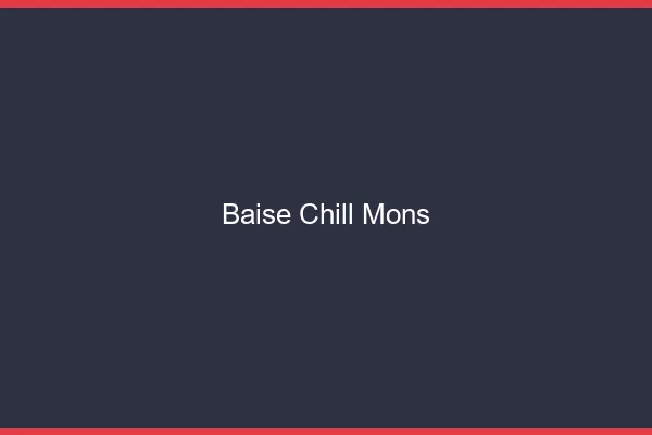Baise Chill Mons