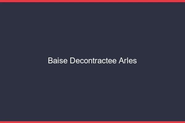 Baise Décontractée Arles