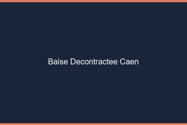 Baise Décontractée Caen