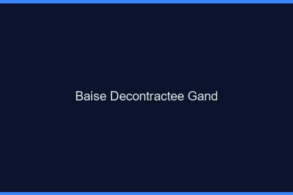 Baise Décontractée Gand