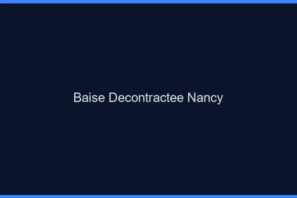 Baise Décontractée Nancy