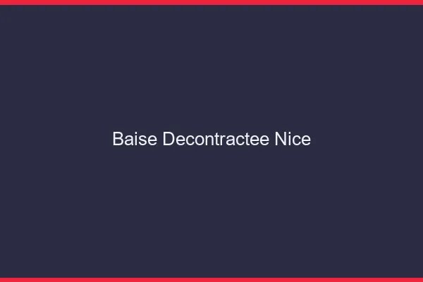 Baise Décontractée Nice