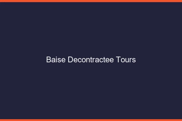 Baise Décontractée Tours