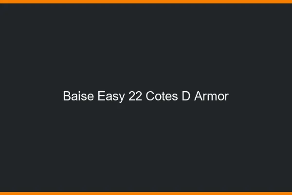 Baise Easy Cotes D Armor