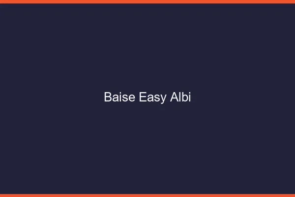 Baise Easy Albi