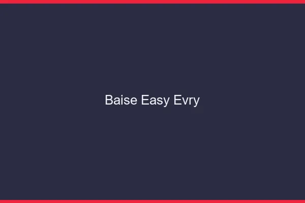 Baise Easy Évry
