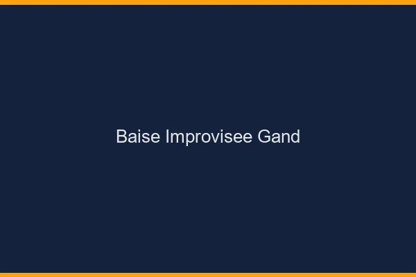 Baise Improvisée Gand