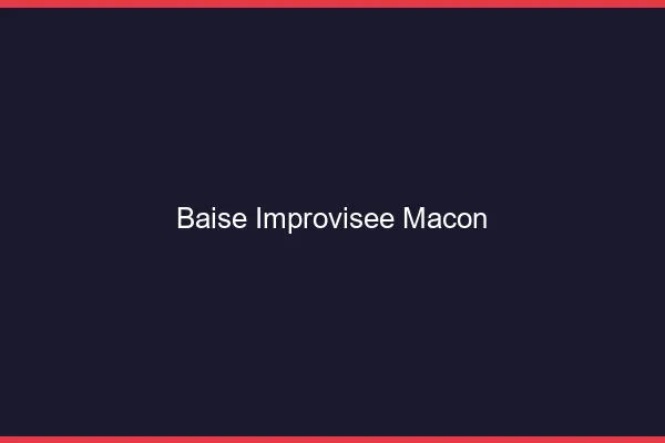 Baise Improvisée Mâcon