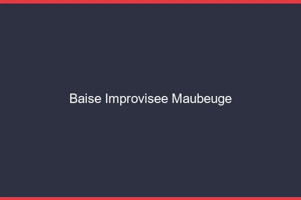 Baise Improvisée Maubeuge