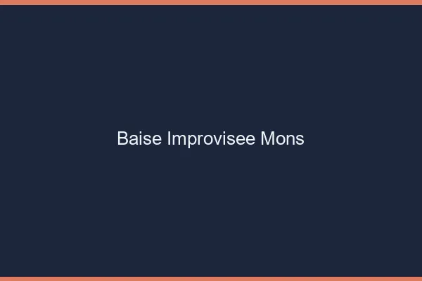 Baise Improvisée Mons