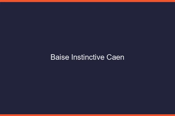 Baise Instinctive Caen