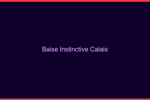 Baise Instinctive Calais