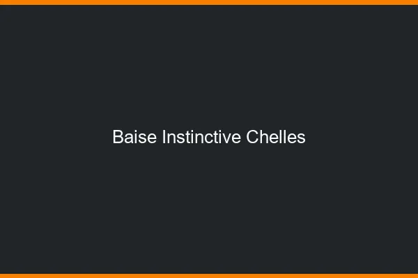 Baise Instinctive Chelles