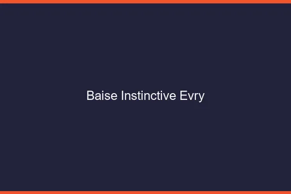 Baise Instinctive Évry
