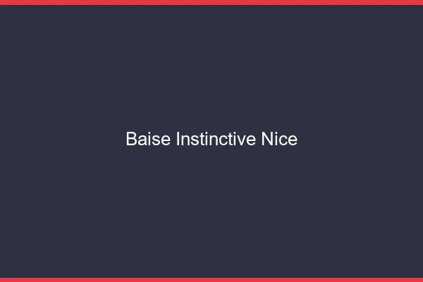 Baise Instinctive Nice