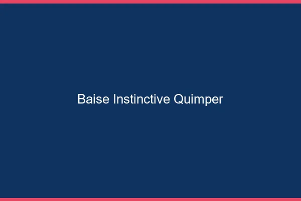 Baise Instinctive Quimper