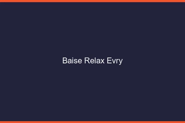 Baise Relax Évry