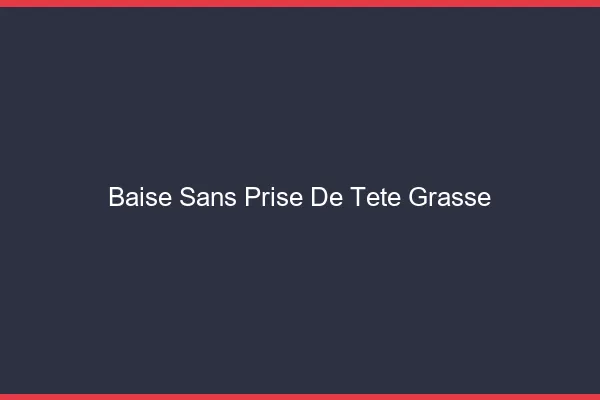 Baise Sans Prise de Tête Grasse