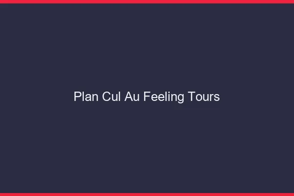 Plan Cul au Feeling Tours