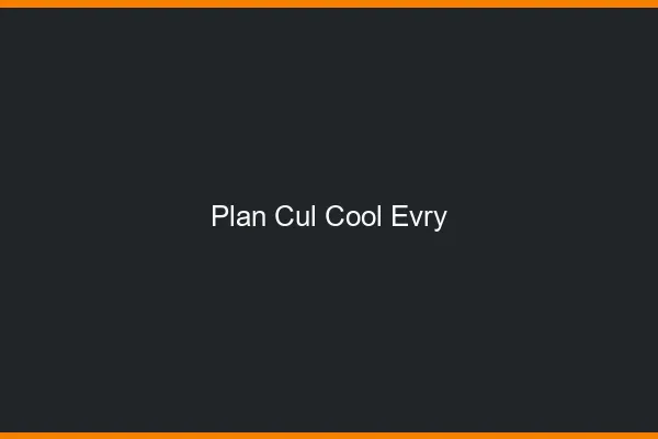 Plan Cul Cool Évry