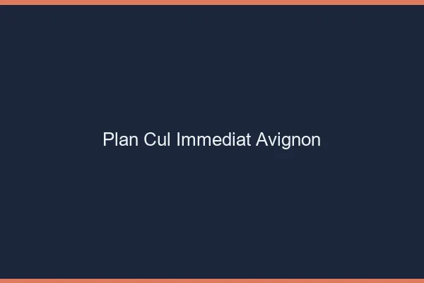 Plan Cul Immédiat Avignon
