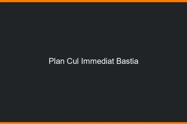Plan Cul Immédiat Bastia