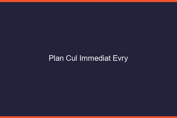 Plan Cul Immédiat Évry