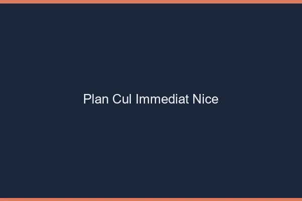 Plan Cul Immédiat Nice