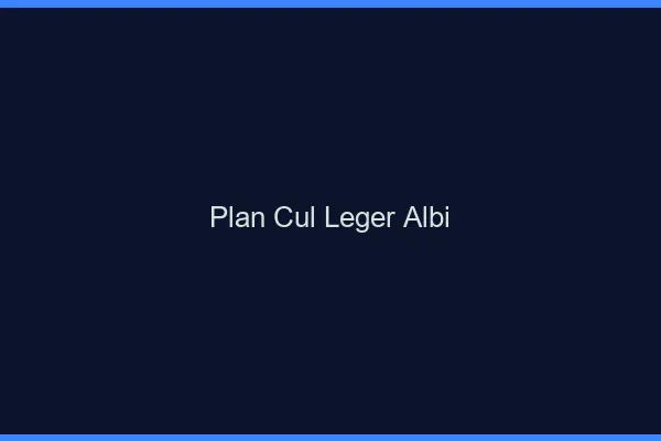 Plan Cul Léger Albi