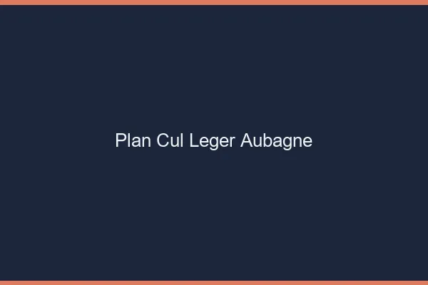 Plan Cul Léger Aubagne