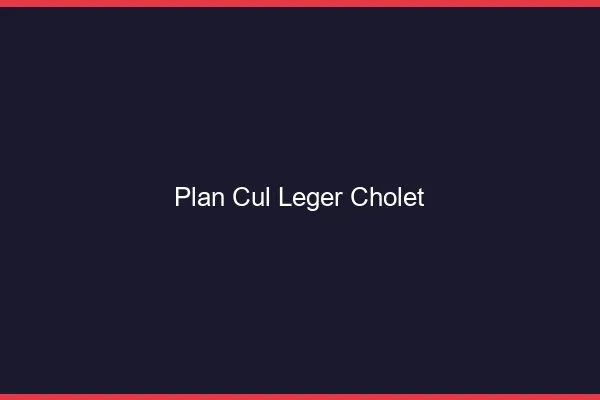 Plan Cul Léger Cholet