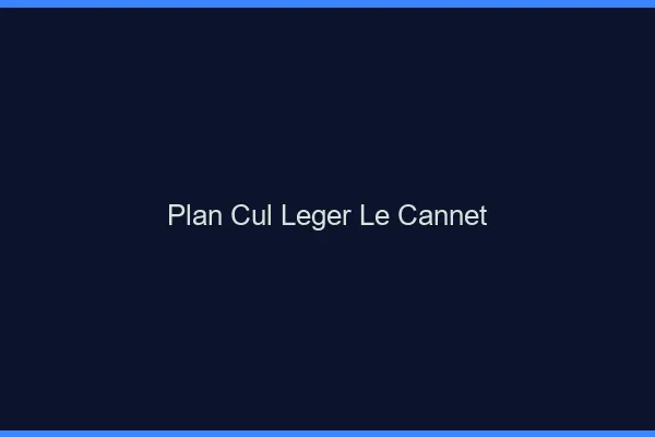 Plan Cul Léger Le Cannet