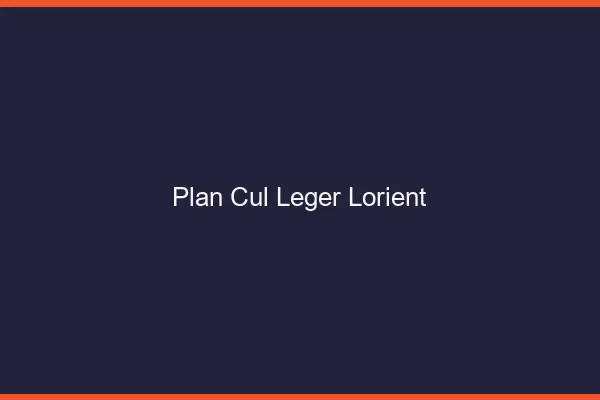 Plan Cul Léger Lorient