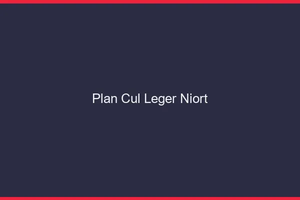 Plan Cul Léger Niort