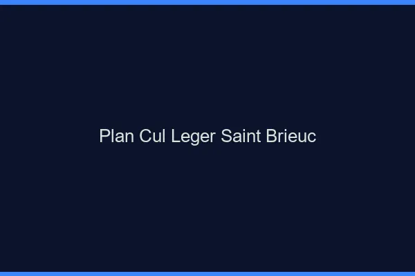 Plan Cul Léger Saint-Brieuc