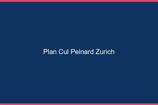 Plan Cul Peinard Zurich
