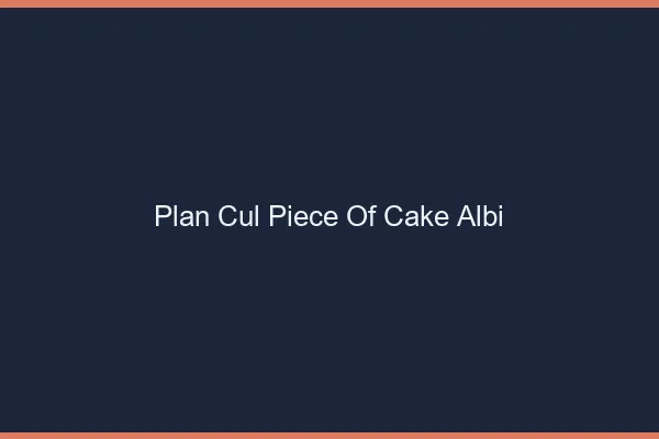 Plan Cul Piece of Cake Albi