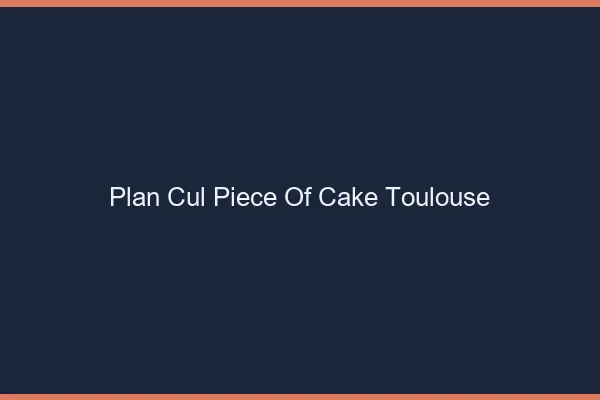 Plan Cul Piece of Cake Toulouse