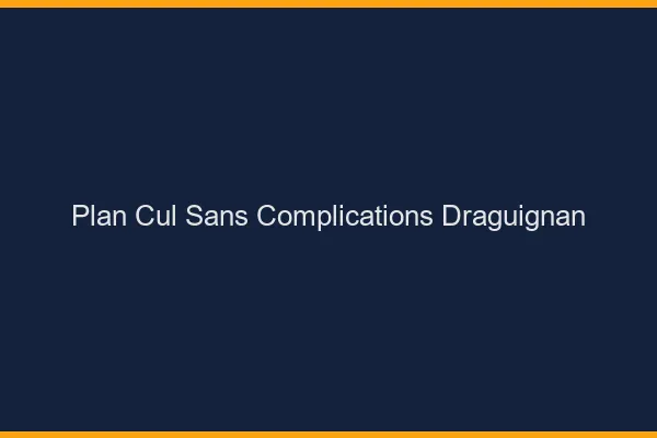 Plan Cul Sans Complications Draguignan