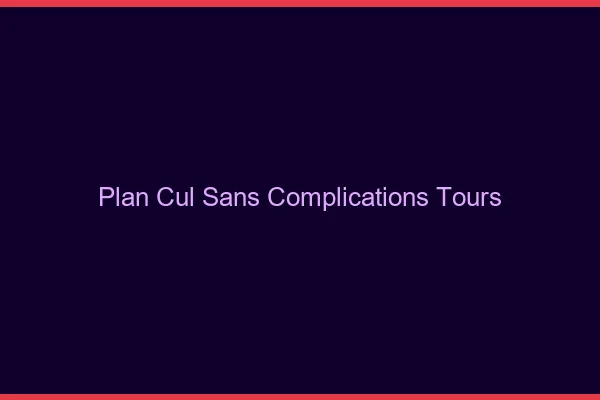 Plan Cul Sans Complications Tours