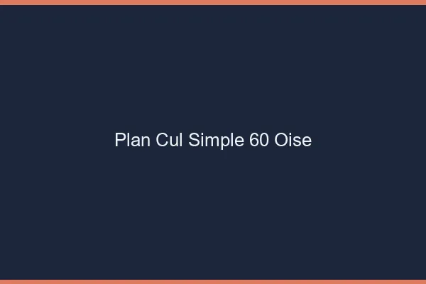 Plan Cul Simple Oise