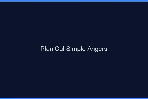 Plan Cul Simple Angers