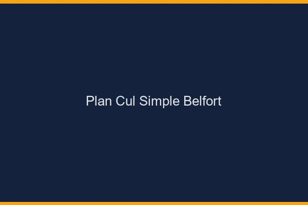 Plan Cul Simple Belfort